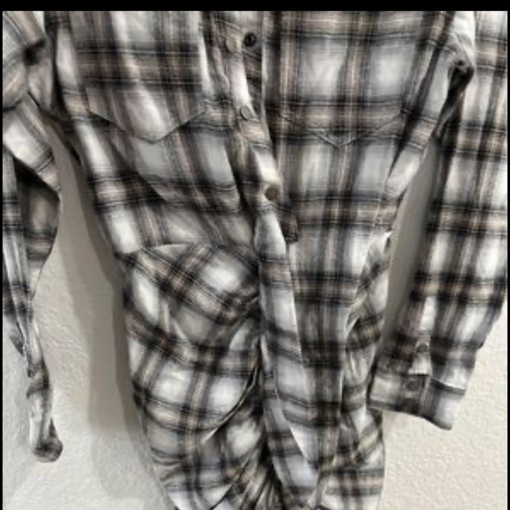ARCHIE COTTON RUCHED PLAID SHIRT DRESS NeW Vici